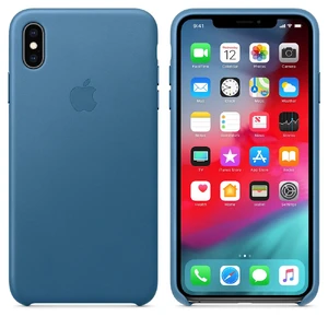 Шкіряний чохол Apple Leather Case Cape Cod Blue (MTEW2) для iPhone XS Max - Фото 4
