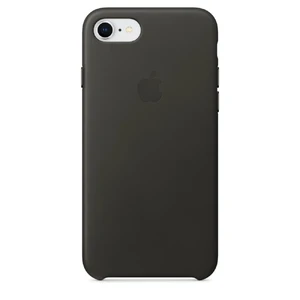 Кожаный чехол Apple Leather Case Charcoal Gray (MQHC2) для iPhone SE 3 | SE 2 | 8 | 7 MQHC2 - Фото 1