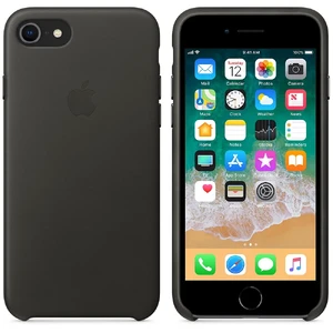 Кожаный чехол Apple Leather Case Charcoal Gray (MQHC2) для iPhone SE 3 | SE 2 | 8 | 7 - Фото 4