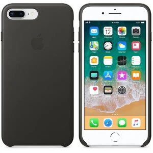 Кожаный чехол Apple Leather Case Charcoal Gray (MQHP2) для iPhone 8 Plus | 7 Plus - Фото 3
