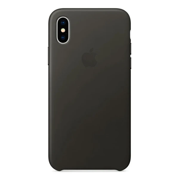 Кожаный чехол Apple Leather Case Charcoal Gray (MQTF2) для iPhone X в Ужгороде