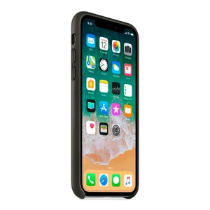 Шкіряний чохол Apple Leather Case Charcoal Gray (MQTF2) для iPhone X - Фото 4