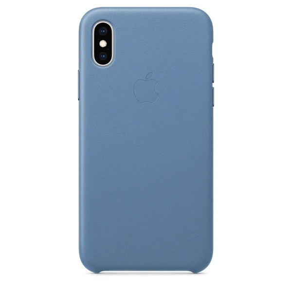 Кожаный чехол Apple Leather Case Cornflower (MVFP2) для iPhone XS