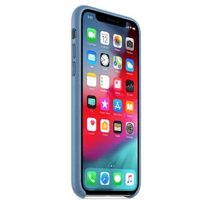 Кожаный чехол Apple Leather Case Cornflower (MVFP2) для iPhone XS - Фото 5