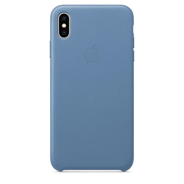 Кожаный чехол Apple Leather Case Cornflower (MVFX2) для iPhone XS Max в Николаеве