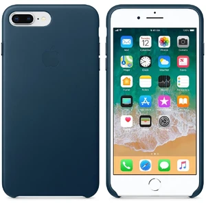 Кожаный чехол Apple Leather Case Cosmos Blue (MQHR2) для iPhone 8 Plus | 7 Plus - Фото 3
