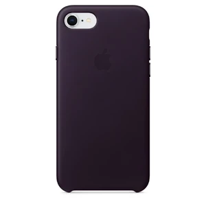 Кожаный чехол Apple Leather Case Dark Aubergine (MQHD2) для iPhone SE 3 | SE 2 | 8 | 7 MQHD2 - Фото 1