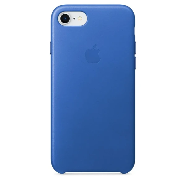 Кожаный чехол Apple Leather Case Electric Blue (MRG52) для iPhone SE 3 | SE 2 | 8 | 7 в Днепре