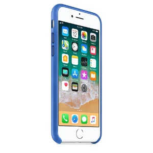 Кожаный чехол Apple Leather Case Electric Blue (MRG52) для iPhone SE 3 | SE 2 | 8 | 7 - Фото 6