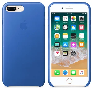 Кожаный чехол Apple Leather Case Electric Blue (MRG92) для iPhone 8 Plus | 7 Plus - Фото 2
