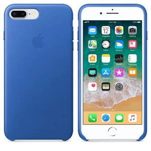 Кожаный чехол Apple Leather Case Electric Blue (MRG92) для iPhone 8 Plus | 7 Plus - Фото 3