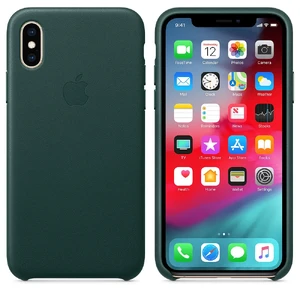 Шкіряний чохол Apple Leather Case Forest Green (MTER2) ​​для iPhone XS - Фото 2