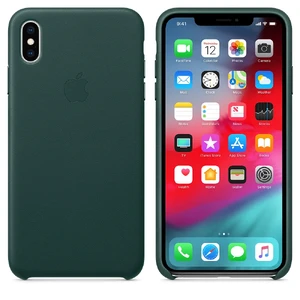 Кожаный чехол Apple Leather Case Forest Green (MTEV2) для iPhone XS Max - Фото 3