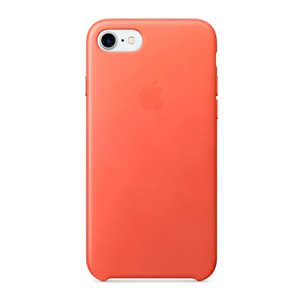 Кожаный чехол Apple Leather Case Geranium (MQ5F2) для iPhone SE 3 | SE 2 | 8 | 7