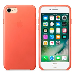 Кожаный чехол Apple Leather Case Geranium (MQ5F2) для iPhone SE 3 | SE 2 | 8 | 7 - Фото 5
