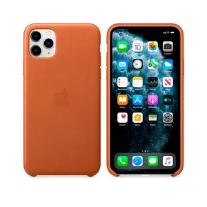 Кожаный чехол Apple Leather Case Saddle Brown (MX0D2) для iPhone 11 Pro Max