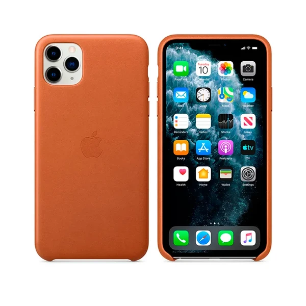 Шкіряний чохол Apple Leather Case Saddle Brown (MX0D2) для iPhone 11 Pro Max у Луцьку