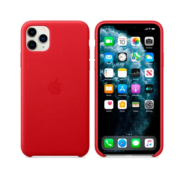 Шкіряний чохол Apple Leather Case (PRODUCT) Red (MX0F2) для iPhone 11 Pro Max в Сумах