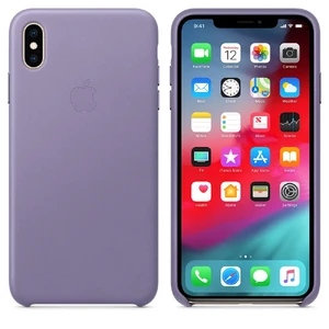 Кожаный чехол Apple Leather Case Lilac (MVH02) для iPhone XS Max - Фото 2