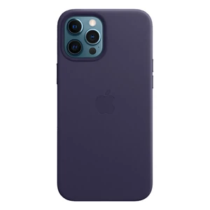 Шкіряний чохол Apple Leather Case with MagSafe Deep Violet (MJYT3) для iPhone 12 Pro Max MJYT3 - Фото 1