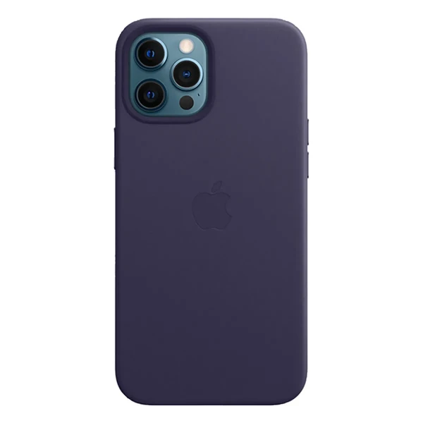 Шкіряний чохол Apple Leather Case with MagSafe Deep Violet (MJYT3) для iPhone 12 Pro Max в Ужгороді
