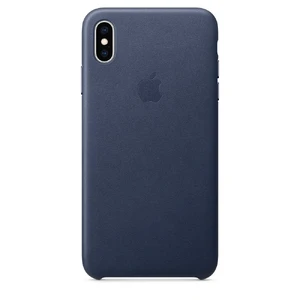 Кожаный чехол Apple Leather Case Midnight Blue (MRWU2) для iPhone XS Max MRWU2 - Фото 1