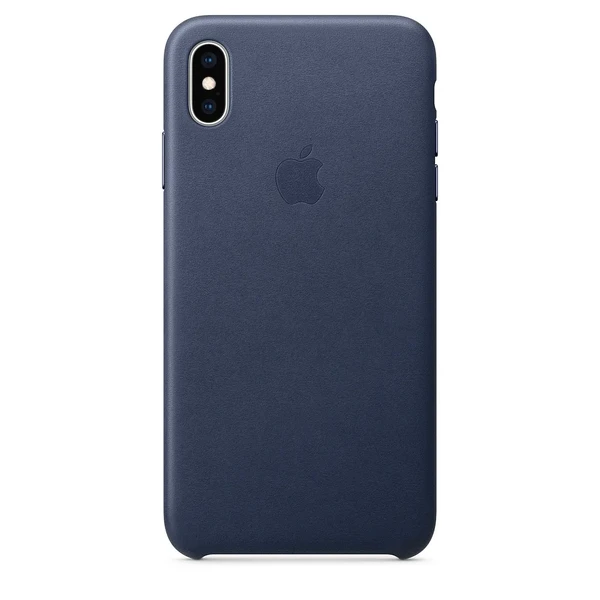 Кожаный чехол Apple Leather Case Midnight Blue (MRWU2) для iPhone XS Max в Николаеве
