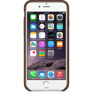 Шкіряний чохол Apple Leather Case Olive Brown (MGR22) для iPhone 6 | 6s - Фото 3