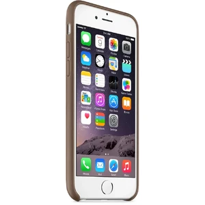 Шкіряний чохол Apple Leather Case Olive Brown (MGR22) для iPhone 6 | 6s - Фото 5