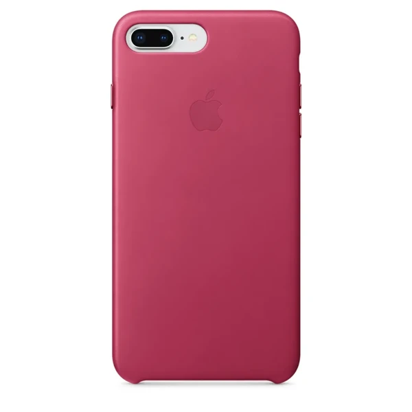Кожаный чехол Apple Leather Case Pink Fuchsia (MQHT2) для iPhone 8 Plus | 7 Plus