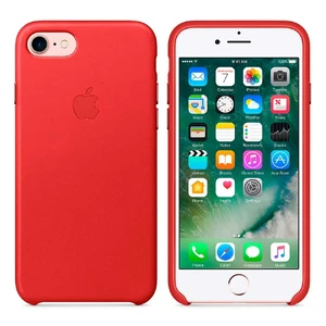 Кожаный чехол Apple Leather Case (PRODUCT) RED (MMY62) для iPhone SE 3 | SE 2 | 8 | 7 - Фото 5