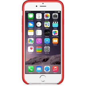 Шкіряний чохол Apple Leather Case (PRODUCT) Red (MGR82) для iPhone 6 | 6s - Фото 3