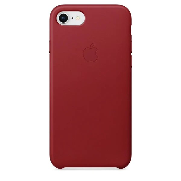 Кожаный чехол Apple Leather Case (PRODUCT) RED (MQHA2) для iPhone SE 3 | SE 2 | 8 | 7