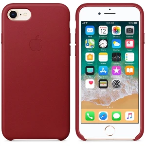 Кожаный чехол Apple Leather Case (PRODUCT) RED (MQHA2) для iPhone SE 3 | SE 2 | 8 | 7 - Фото 2