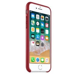Кожаный чехол Apple Leather Case (PRODUCT) RED (MQHA2) для iPhone SE 3 | SE 2 | 8 | 7 - Фото 5