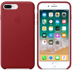 Кожаный чехол Apple Leather Case (PRODUCT) RED (MQHN2) для iPhone 8 Plus | 7 Plus - Фото 3