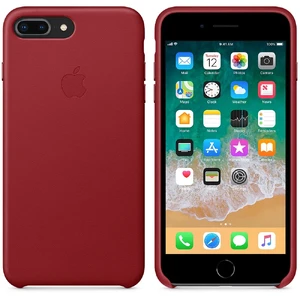 Кожаный чехол Apple Leather Case (PRODUCT) RED (MQHN2) для iPhone 8 Plus | 7 Plus - Фото 4