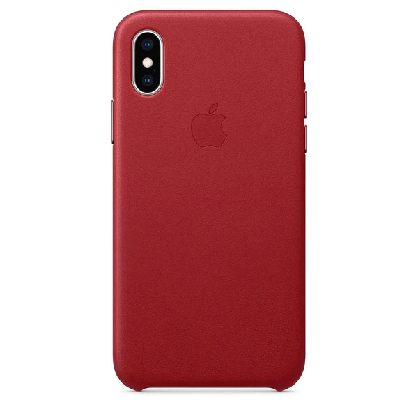 Шкіряний чохол Apple Leather Case (PRODUCT) RED (MRWK2) для iPhone XS