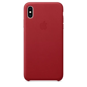 Кожаный чехол Apple Leather Case (PRODUCT) RED (MRWQ2) для iPhone XS Max MRWQ2 - Фото 1