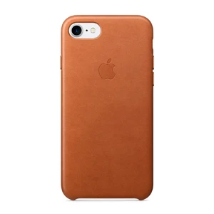 Кожаный чехол Apple Leather Case Saddle Brown (MMY22) для iPhone SE 3 | SE 2 | 8 | 7 MMY22 - Фото 1