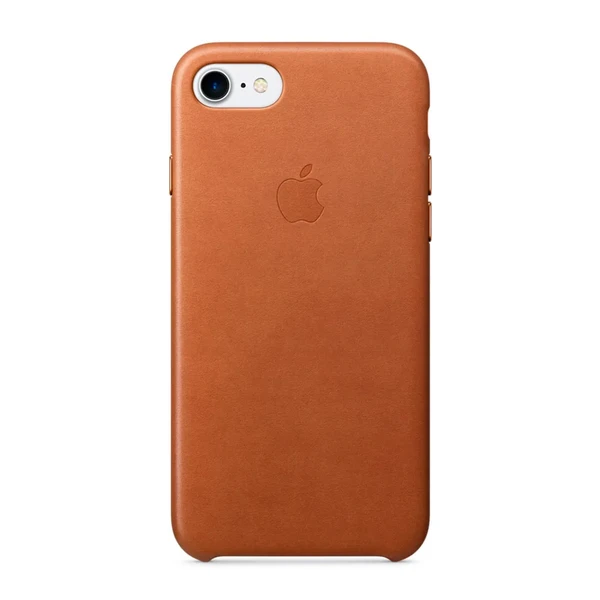 Кожаный чехол Apple Leather Case Saddle Brown (MMY22) для iPhone SE 3 | SE 2 | 8 | 7