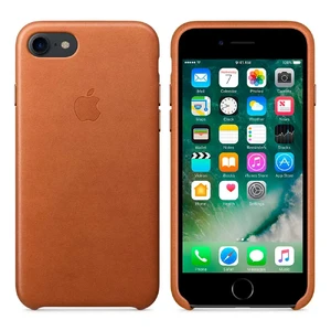 Кожаный чехол Apple Leather Case Saddle Brown (MMY22) для iPhone SE 3 | SE 2 | 8 | 7 - Фото 2