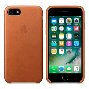 Кожаный чехол Apple Leather Case Saddle Brown (MMY22) для iPhone SE 3 | SE 2 | 8 | 7 - Фото 4