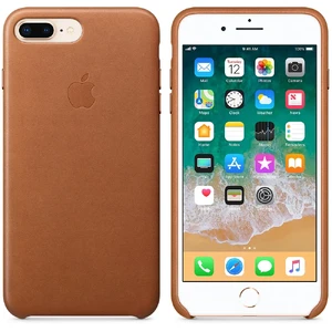 Кожаный чехол Apple Leather Case Saddle Brown (MQHK2) для iPhone 8 Plus | 7 Plus - Фото 2