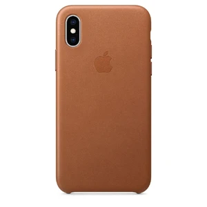 Кожаный чехол Apple Leather Case Saddle Brown (MRWP2) для iPhone XS MRWP2 - Фото 1
