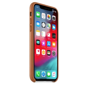 Кожаный чехол Apple Leather Case Saddle Brown (MRWP2) для iPhone XS - Фото 5