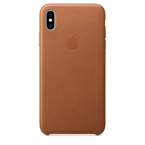 Шкіряний чохол Apple Leather Case Saddle Brown (MRWV2) для iPhone XS Max MRWV2 - Фото 1