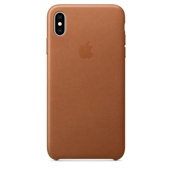 Шкіряний чохол Apple Leather Case Saddle Brown (MRWV2) для iPhone XS Max