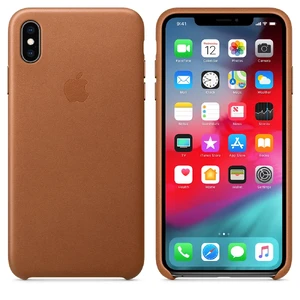 Шкіряний чохол Apple Leather Case Saddle Brown (MRWV2) для iPhone XS Max - Фото 4