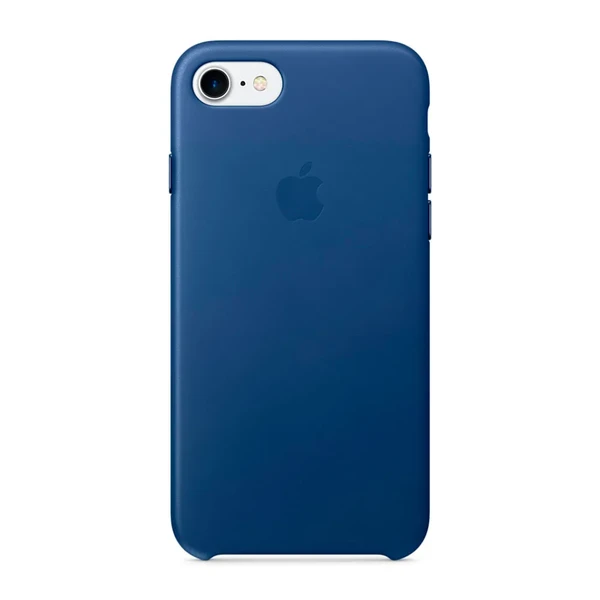 Кожаный чехол Apple Leather Case Sapphire (MPT92) для iPhone SE 3 | SE 2 | 8 | 7